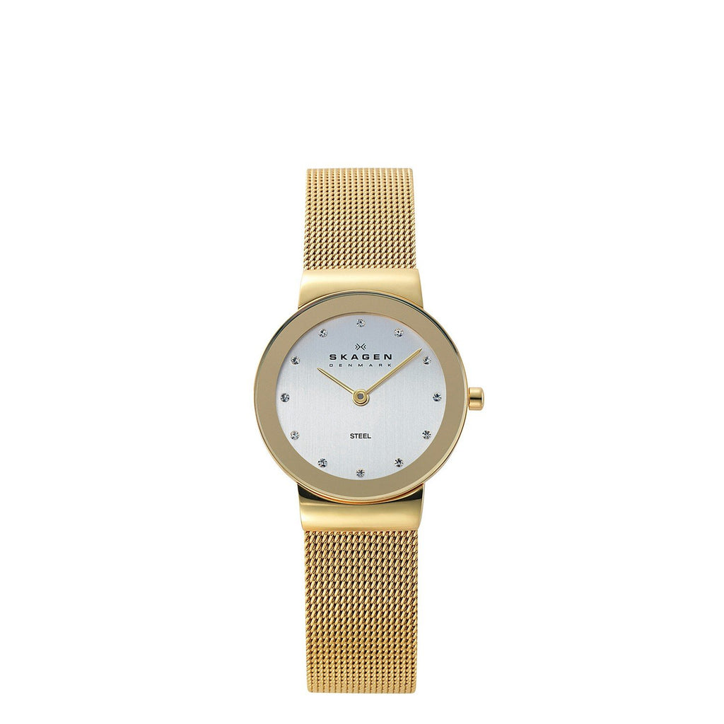 Skagen Women's 358SGGD White Label Analog Quartz Gold Watch - yrGear Australia