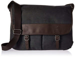 Fossil Men's Messenger Bag, Grey (Black) 