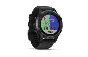 Garmin Fenix 5 Plus Smartwatches, Sapphire, Black w/Black Band - yrGear Australia