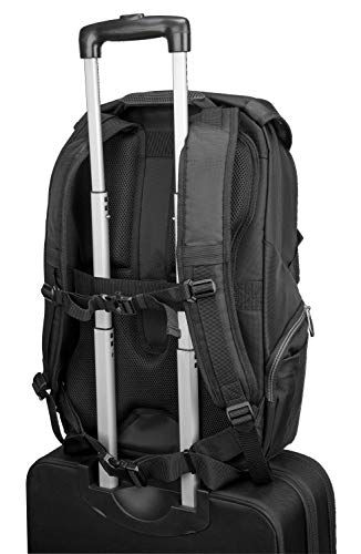 Targus Voyager II Travel and Commuter Business Professional Backpack for 17.3-Inch Laptop, Black (TSB953GL) - yrGear Australia