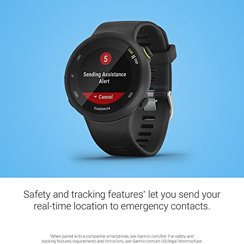 Garmin Forerunner 45 GPS Running Watch Large in Black Colour (010-02156-05) - yrGear Australia