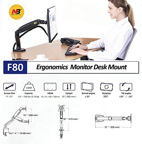 North Bayou F80 Monitor Desk Mount - yrGear Australia