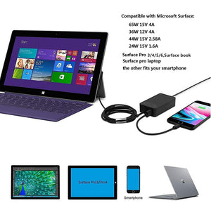 65W Power Adapter for Microsoft Surface - yrGear Australia