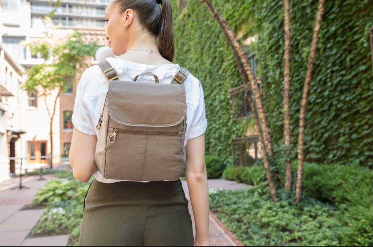 Travelon Anti-theft Signature Slim Backpack, Black - 43331-500 - yrGear Australia
