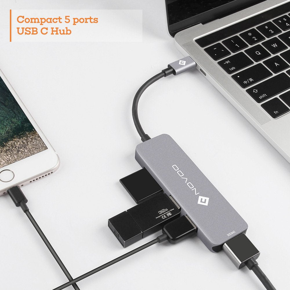 5 Port Travel USB C Hub - yrGear Australia