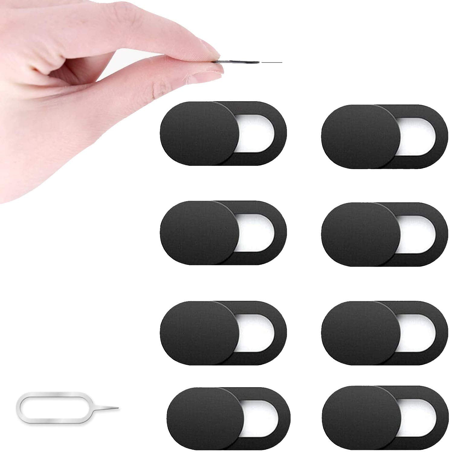 Ultra Thin Webcam Covers (8-Pack)