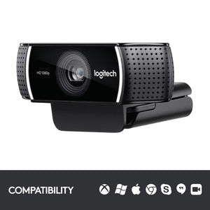 Logitech 960-001090 HD 1080P Pro Stream Webcam C922 - yrGear Australia
