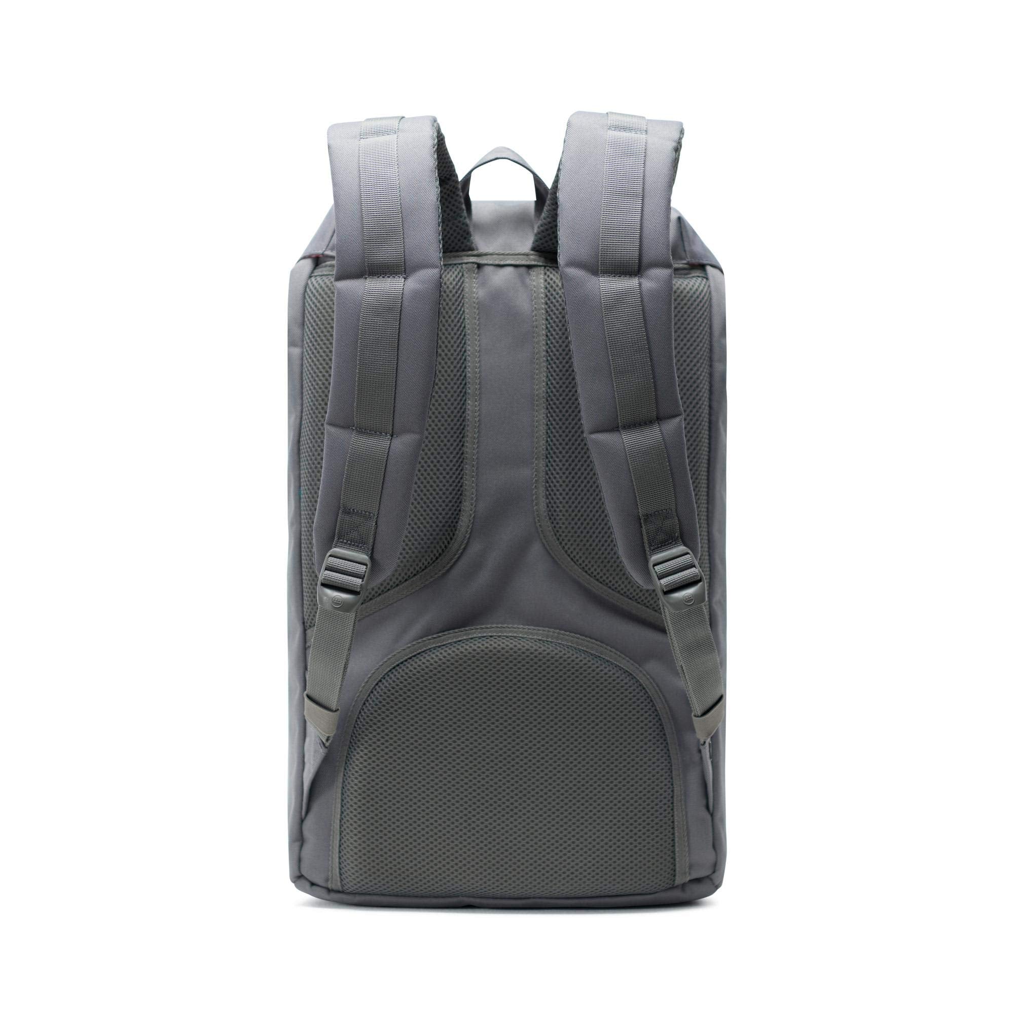 Tan Synthetic Leather Herschel Little America Backpack-Grey - yrGear Australia