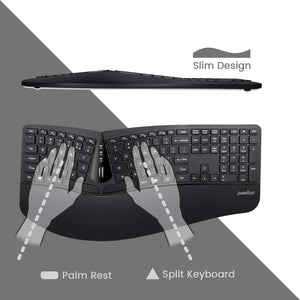 Wireless Ergonomic Split Keyboard and Vertical Mouse Combo - yrGear Australia