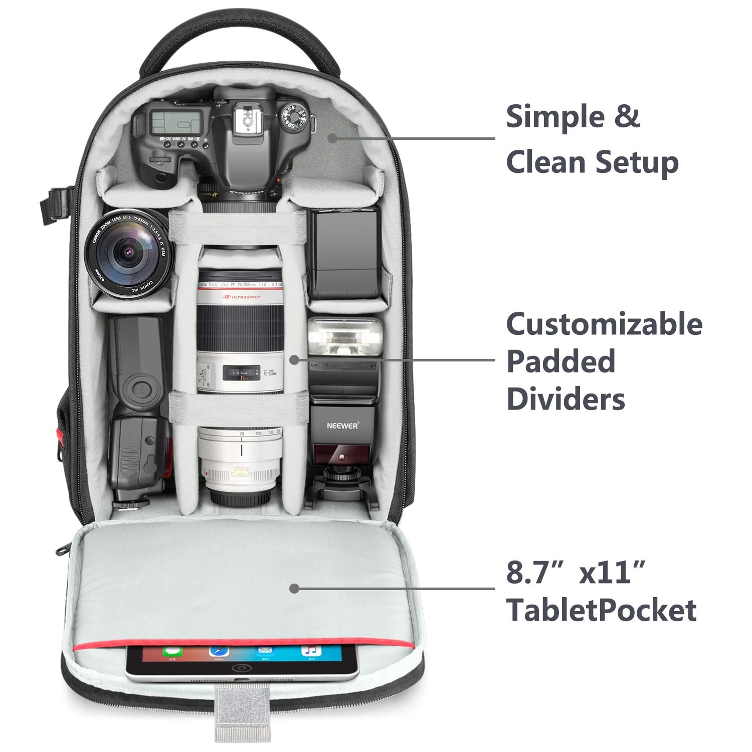 DSLR Camera Travel Backpack - yrGear Australia