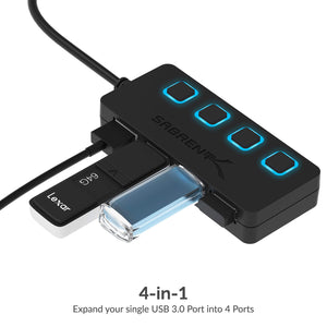 4-Port USB 3.0 Hub - yrGear Australia