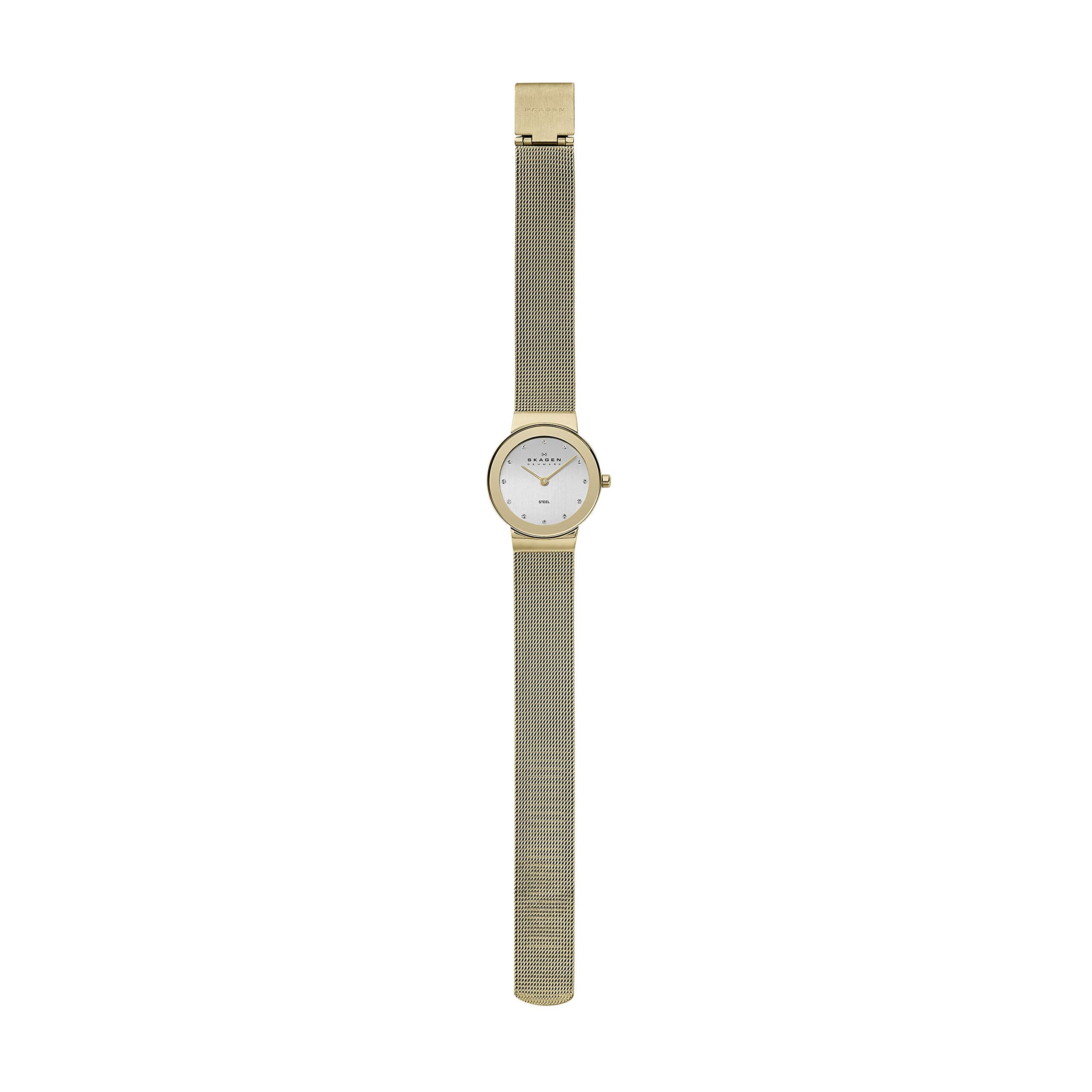Skagen Women's 358SGGD White Label Analog Quartz Gold Watch - yrGear Australia