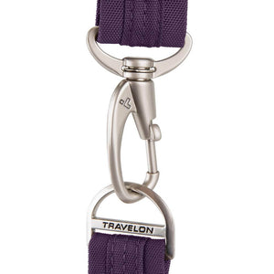 Travelon Anti-Theft Cross-Body Bag, Two Pocket, Dark Purple (Purple) - 42373-150 - yrGear Australia