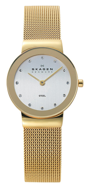 Skagen Women's 358SGGD White Label Analog Quartz Gold Watch - yrGear Australia