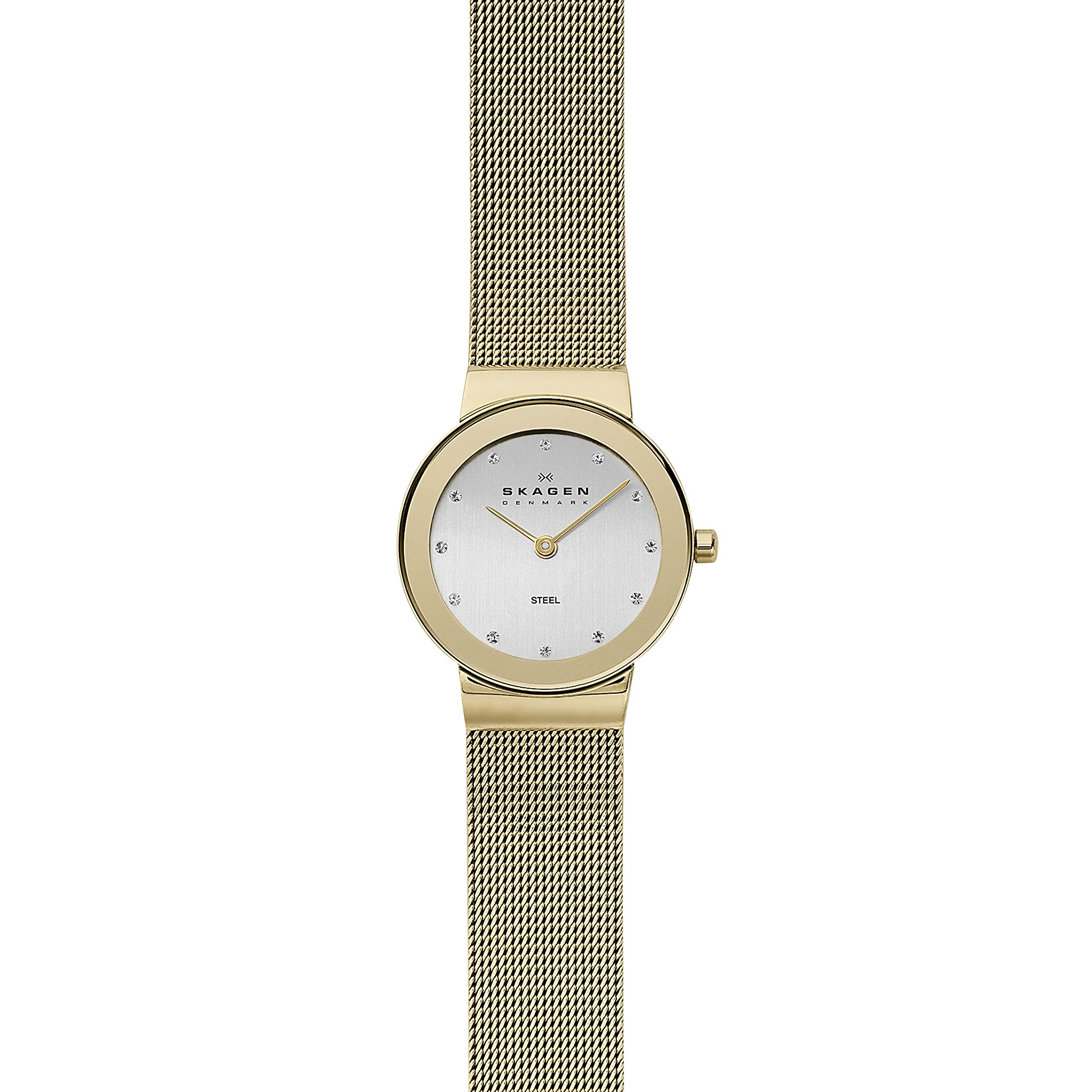 Skagen Women's 358SGGD White Label Analog Quartz Gold Watch - yrGear Australia
