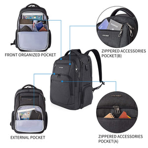 RFID-Blocking Travel Laptop Backpack - yrGear Australia