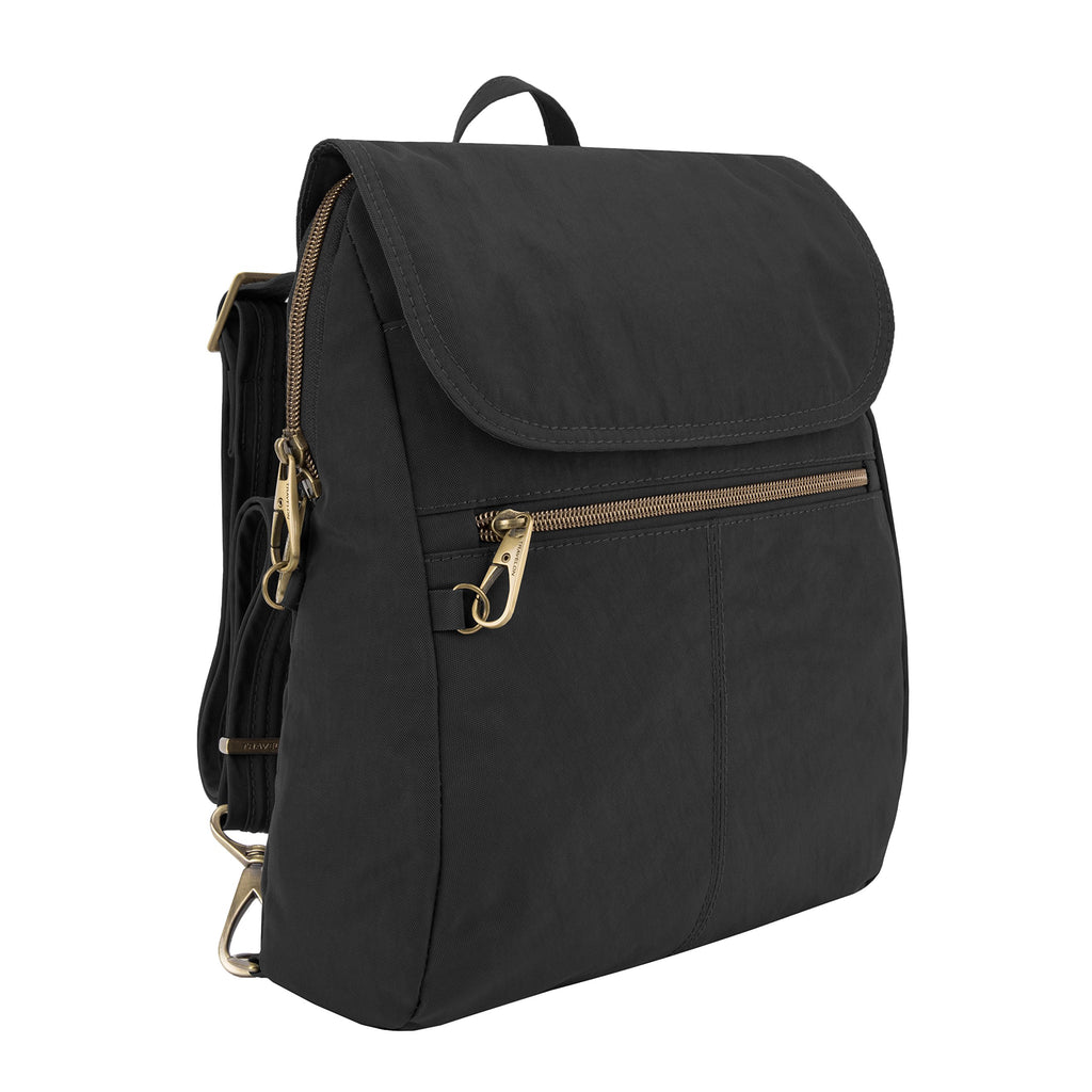 Travelon Anti-theft Signature Slim Backpack, Black - 43331-500 - yrGear Australia