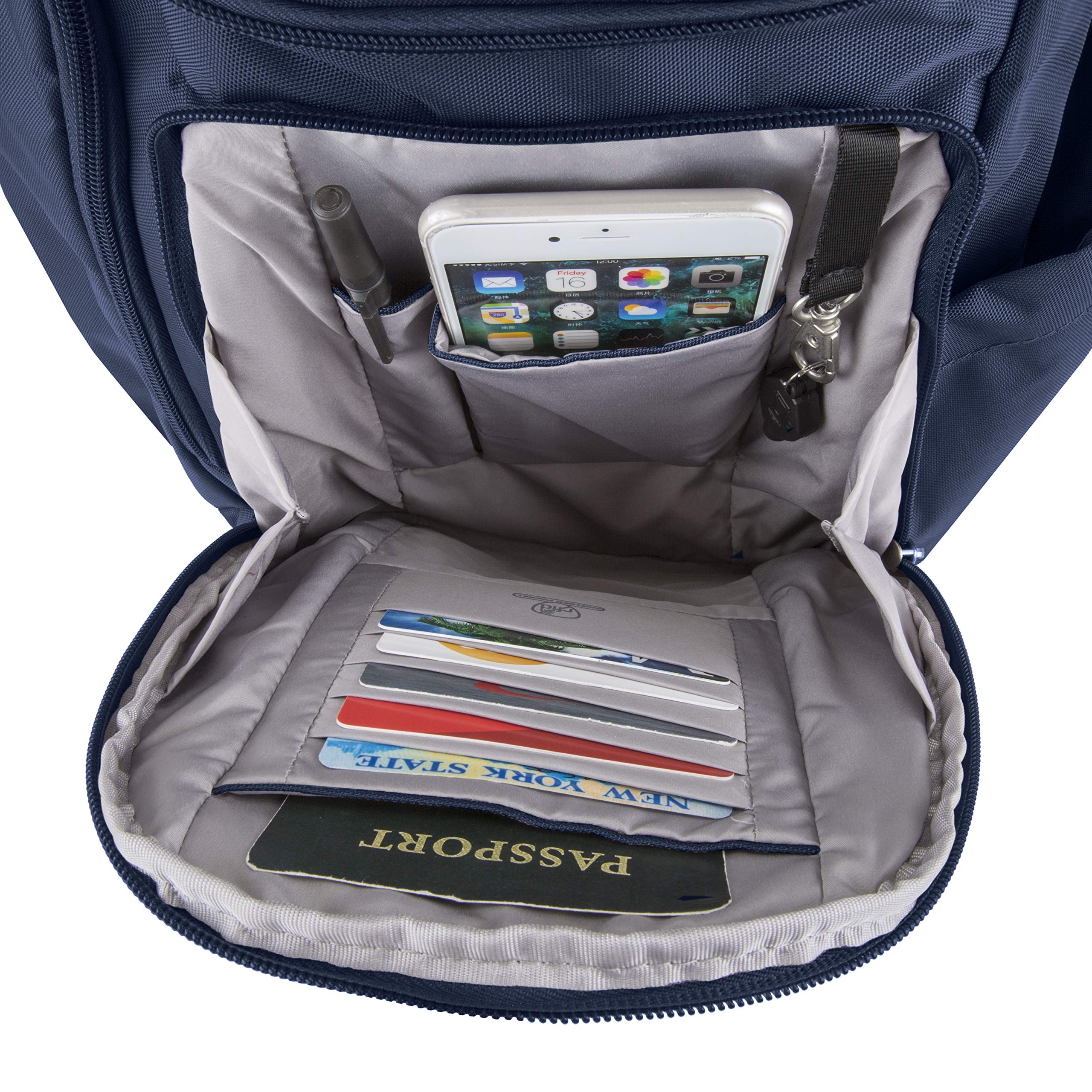 Travelon Anti Theft Classic Backpack, Midnight (Blue) - 42310 360 - yrGear Australia